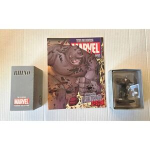 Eaglemoss 1:16 Classic Marvel Figurine w/Book:‎ Rhino (Special)